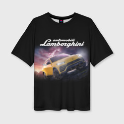 Женская футболка oversize 3D Lamborghini Urus Ламба Урус