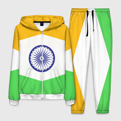 Мужской костюм 3D Индия India, цвет белый
