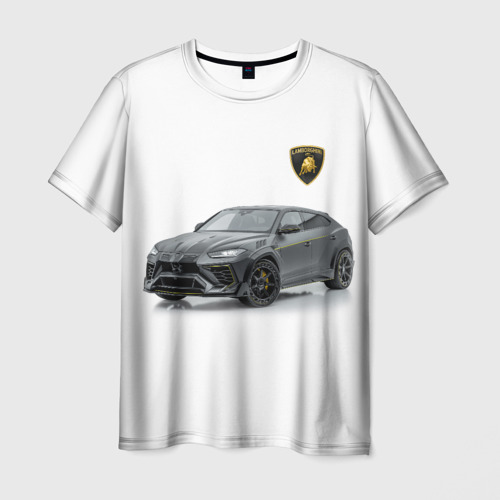 Мужская футболка 3D с принтом Lamborghini Mansory, вид спереди #2