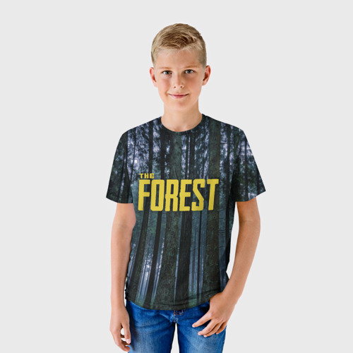 Детская футболка 3D The forest, цвет 3D печать - фото 3