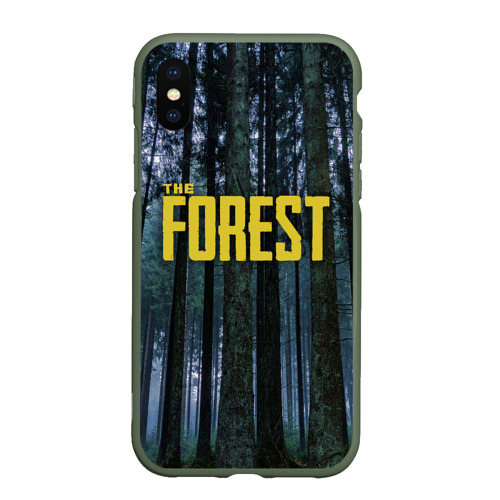 Чехол для iPhone XS Max матовый с принтом THE FOREST, вид спереди #2