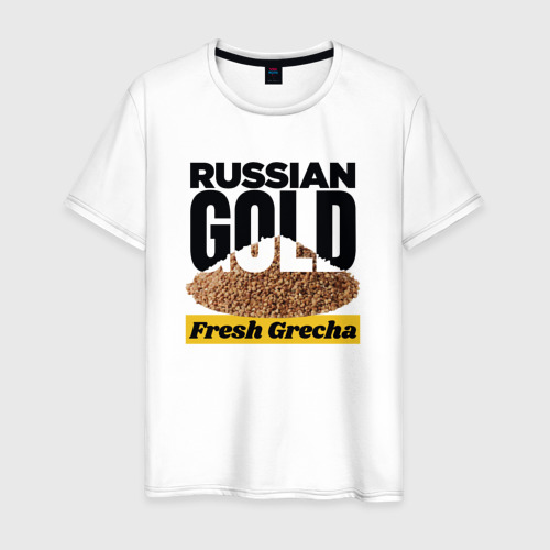 Мужская Футболка Russian Gold (хлопок)