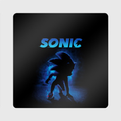 Магнит виниловый Квадрат Sonic in shadow