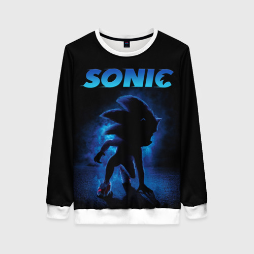 Женский свитшот 3D Sonic in shadow