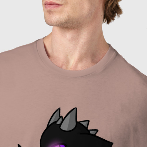Мужская футболка хлопок с принтом Эндар дракон, фото #4
