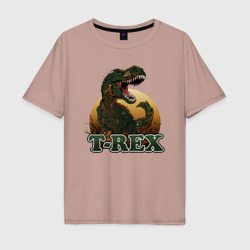 Мужская футболка хлопок Oversize T-Rex