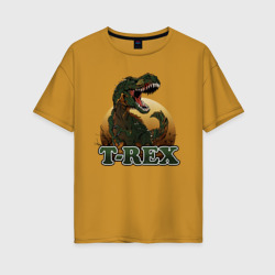 Женская футболка хлопок Oversize T-Rex