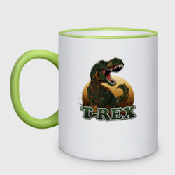 Кружка двухцветная T-Rex