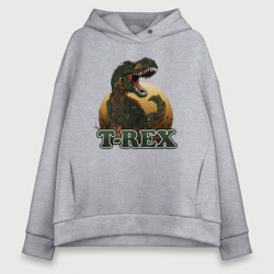 Женское худи Oversize хлопок T-Rex