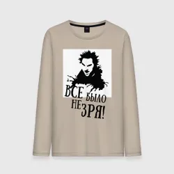 Мужской лонгслив хлопок Все было не зря