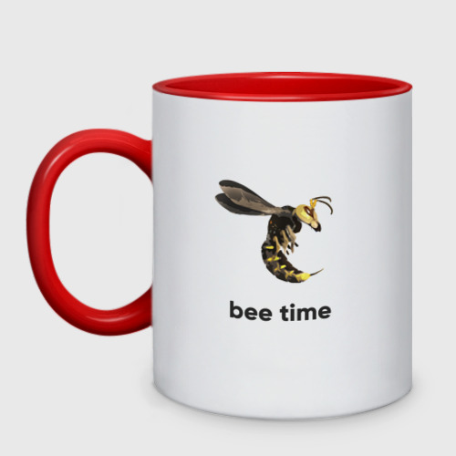 Кружка двухцветная Bee time