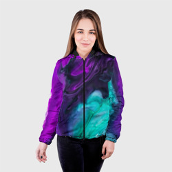 Женская куртка 3D Neon waves - фото 2