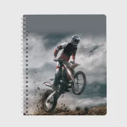 Тетрадь Мотокросс КТМ motocross KTM +спина