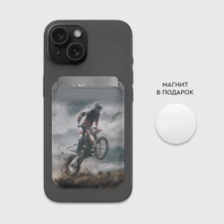 Картхолдер Magsafe магнитный Мотокросс КТМ motocross KTM +спина - фото 2