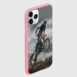 Чехол для iPhone 11 Pro Max матовый Мотокросс КТМ motocross KTM +спина - фото 2