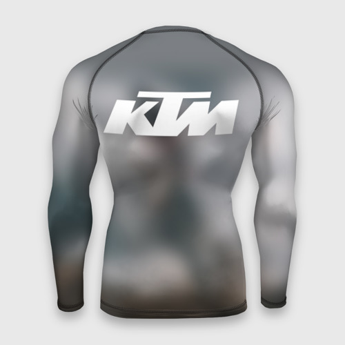 Мужской рашгард 3D Мотокросс КТМ motocross KTM +спина, цвет 3D печать - фото 2