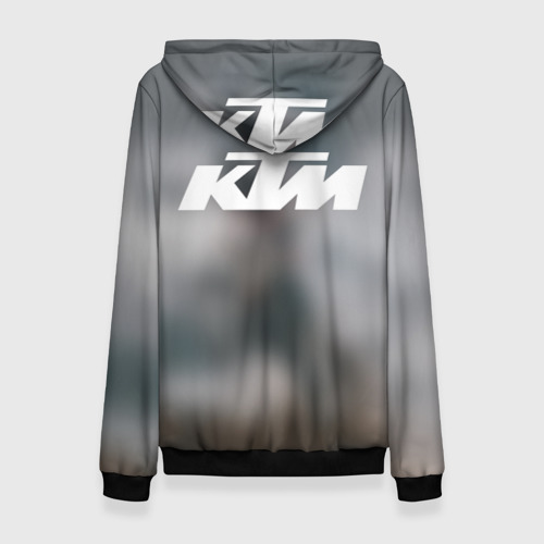 Женский костюм с толстовкой 3D Мотокросс КТМ motocross KTM +спина, цвет черный - фото 2