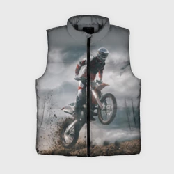 Женский жилет утепленный 3D Мотокросс КТМ motocross KTM +спина