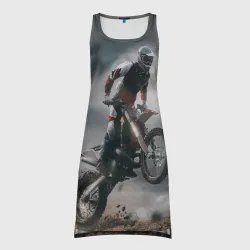 Платье-майка 3D Мотокросс КТМ motocross KTM +спина