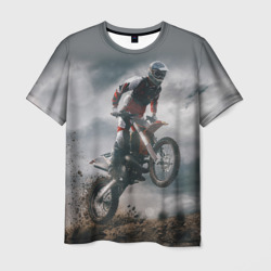 Мотокросс КТМ motocross KTM +спина – Мужская футболка 3D с принтом купить со скидкой в -26%