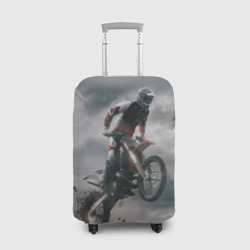 Чехол для чемодана 3D Мотокросс КТМ motocross KTM +спина