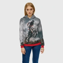 Женская толстовка 3D Мотокросс КТМ motocross KTM +спина - фото 2