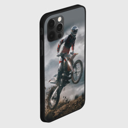 Чехол для iPhone 12 Pro Мотокросс КТМ motocross KTM +спина - фото 2
