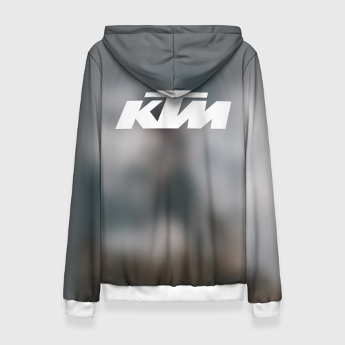 Женская толстовка 3D Мотокросс КТМ motocross KTM +спина, цвет 3D печать - фото 2