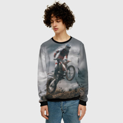 Мужской свитшот 3D Мотокросс КТМ motocross KTM +спина - фото 2