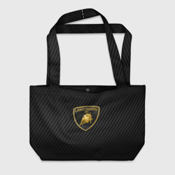 Пляжная сумка 3D Lamborghini logo n carbone