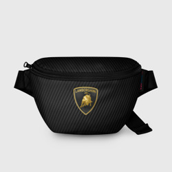 Поясная сумка 3D Lamborghini logo n carbone