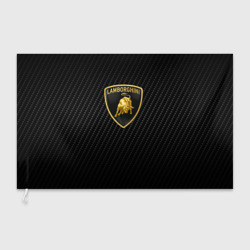 Флаг 3D Lamborghini logo n carbone