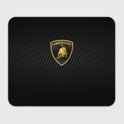 Прямоугольный коврик для мышки Lamborghini logo n carbone