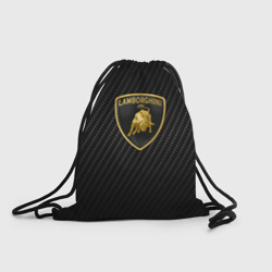 Рюкзак-мешок 3D Lamborghini logo n carbone