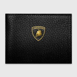 Обложка для студенческого билета Lamborghini logo n carbone