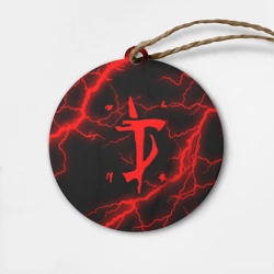 Деревянная игрушка круг Doom eternal