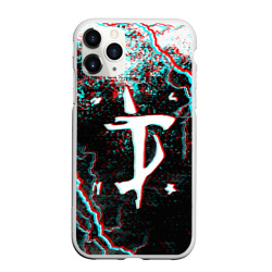 Чехол для iPhone 11 Pro Max матовый Doom eternal glitch Дум