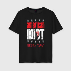 Женская футболка хлопок Oversize Green Day