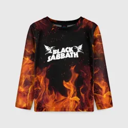 Детский лонгслив 3D Black Sabbath