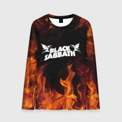 Мужской лонгслив 3D Black Sabbath