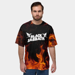 Мужская футболка oversize 3D Black Sabbath - фото 2
