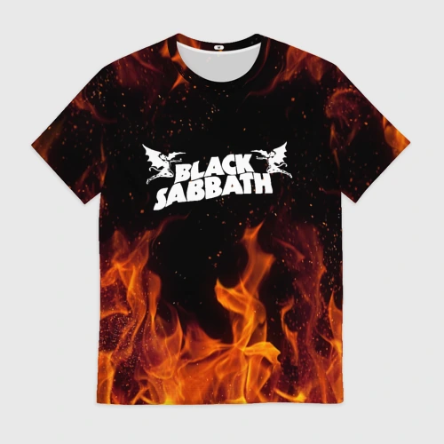Мужская футболка 3D Black Sabbath