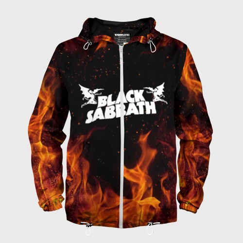 Мужская ветровка 3D Black Sabbath