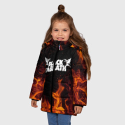 Зимняя куртка для девочек 3D Black Sabbath - фото 2
