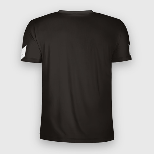 Мужская футболка 3D Slim с принтом Dangerous Angry, вид сзади #1