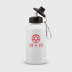 Бутылка спортивная HIM logo red ХИМ лого