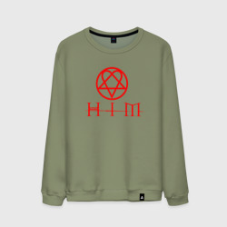 Мужской свитшот хлопок HIM logo red ХИМ лого