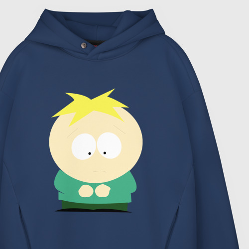 Мужское худи Oversize хлопок South Park Баттерс, цвет темно-синий - фото 4