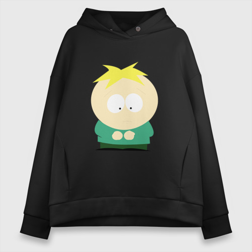 Женское худи Oversize хлопок South Park Баттерс, цвет черный