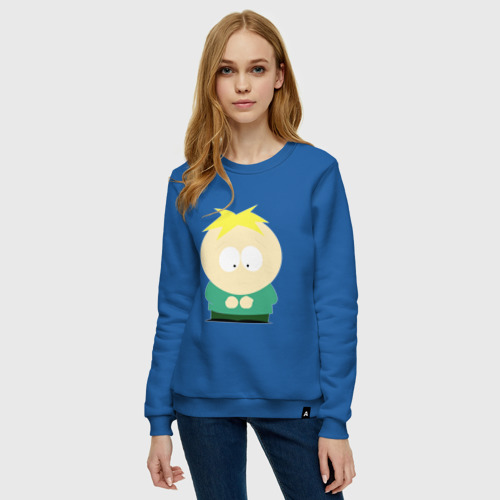Женский свитшот хлопок с принтом South Park Баттерс, фото на моделе #1